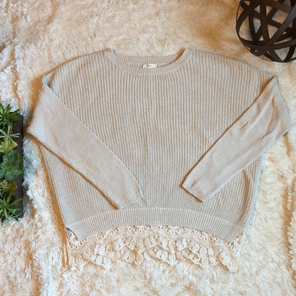 Urban Outfitters Lace Detailed Sweater